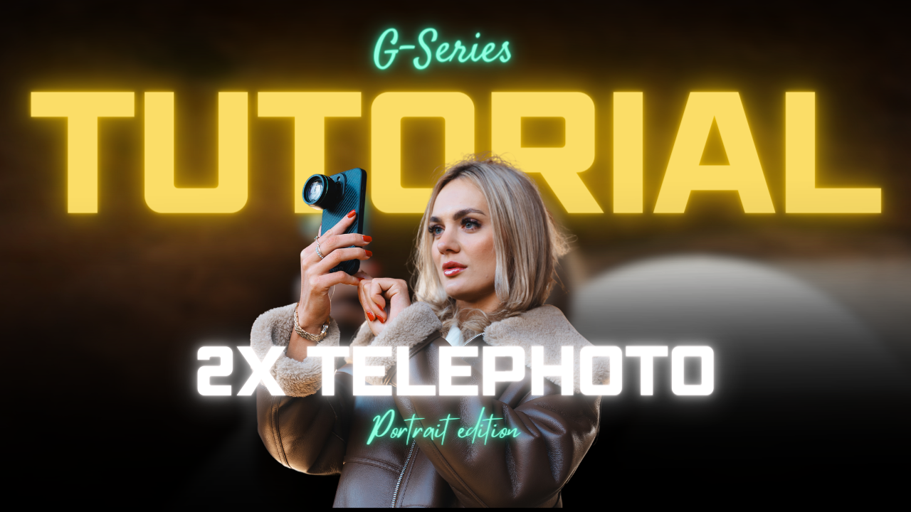 Mastering Portrait Photography with our G-Series Telephoto 2x Lens ✨