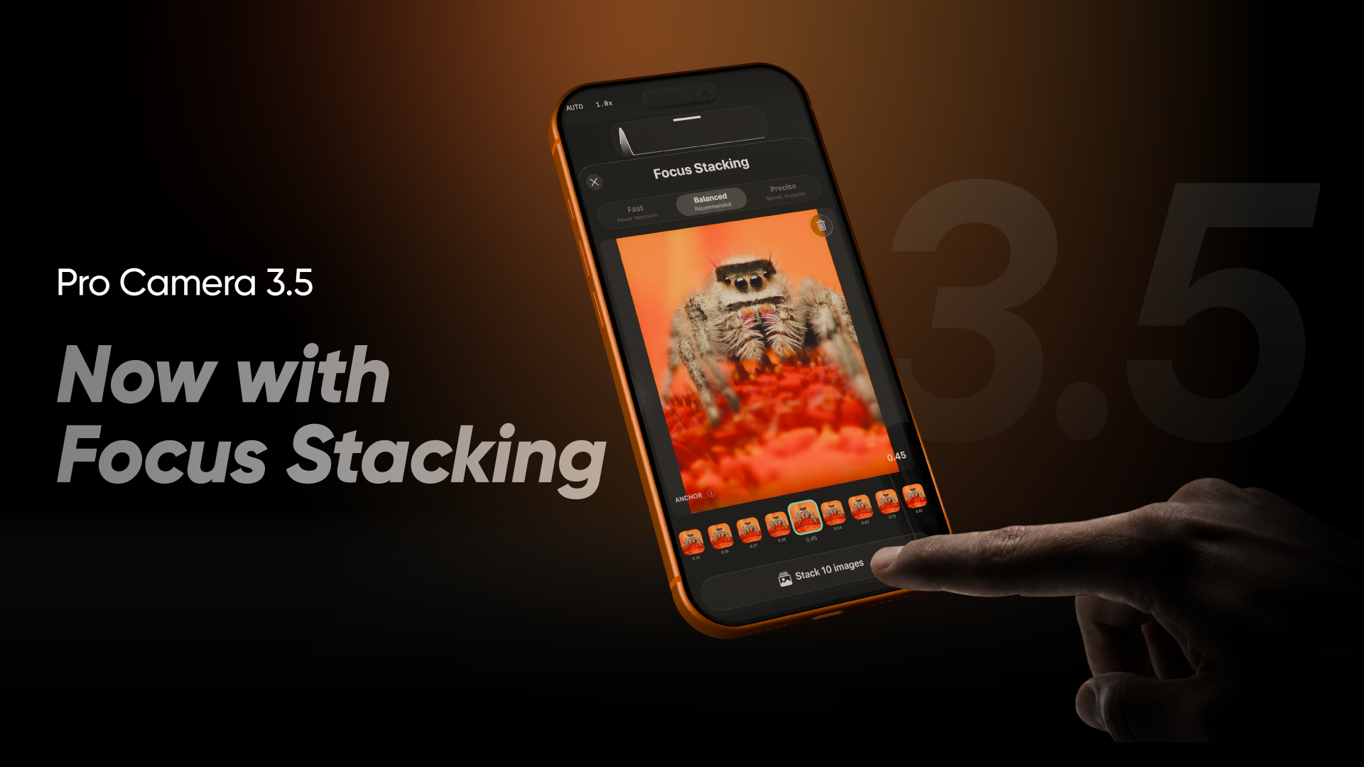 New Reeflex Pro Camera 3.5 — Focus Stacking In-App