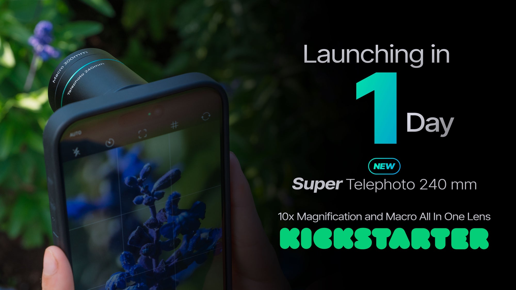 Only 24 Hours Until Our Super Telephoto 240mm Lens Goes Live on Kickstarter! 🚀